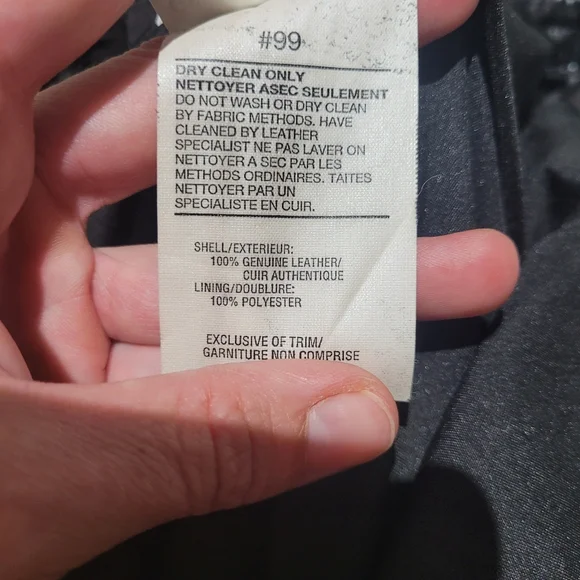 Rumors & Gossip Women's Vintage Leather High Waist Tapered Pants 26 Black Biker - Picture 8 of 8